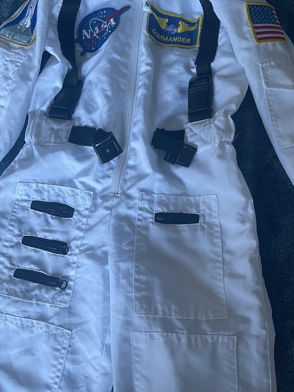 NASA White Kids' Astronaut One-Piece Play Suit